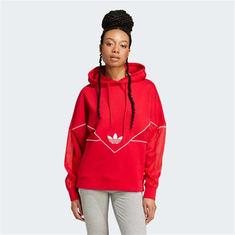 red Adidas hoodie uk